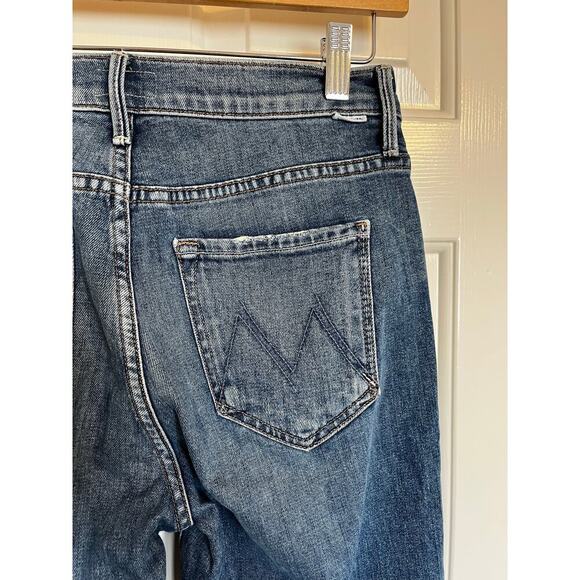 Mother Weekender Love Bomb Flare Jeans Blue Size 28 - Picture 6 of 9
